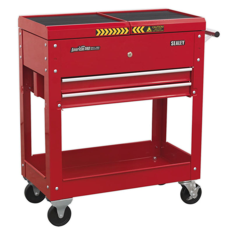 Sealey Mobile Tool & Parts Trolley Red AP705M Sealey - Dynamic Drive