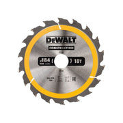Dewalt Power Tools Portable Construction Circular Saw Blade 184 x 30mm x 18T DeWALT Power Tools - Dynamic Drive