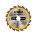 Dewalt Power Tools Portable Construction Circular Saw Blade 184 x 30mm x 18T DeWALT Power Tools - Dynamic Drive