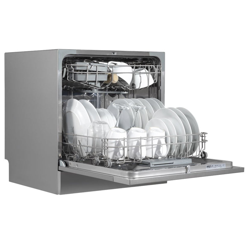Baridi Tabletop Dishwasher 8 Place Settings 8L Capacity - Silver DH87 Baridi - Dynamic Drive