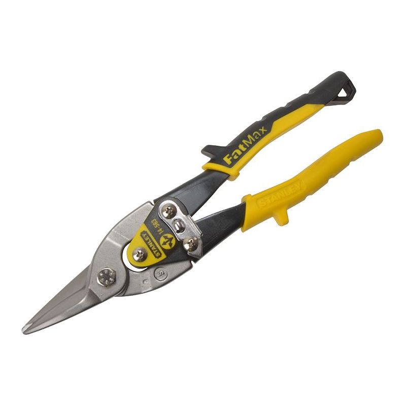 Stanley® Hand Tools Yellow Aviation Snips Straight Cut 250mm (10in) STANLEY® Hand Tools - Dynamic Drive