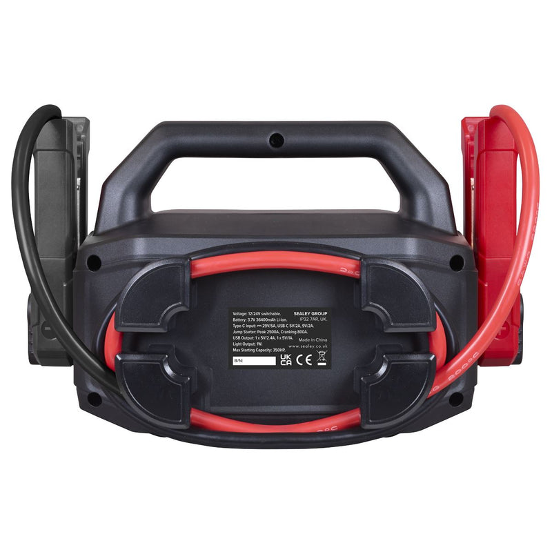 Sealey 2500A 12/24V Lithium Jump Starter Power Pack SL34S Sealey - Dynamic Drive