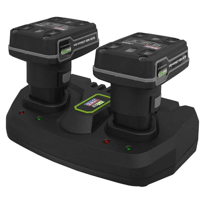 Sealey Fast Charge Dual Battery Charger for 10.8V SV10.8 Series CP108VMC2 Sealey - Dynamic Drive