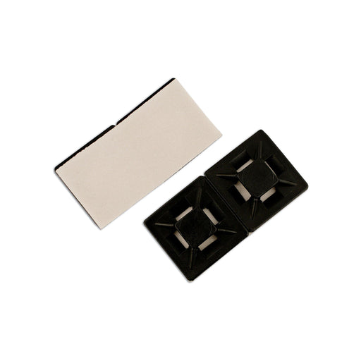 Tool Connection Natural Cable Tie Self-Adhesive Mounts 19mm 100pc 30343 Tool Connection - Dynamic Drive