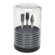 Sealey Tungsten Carbide Rotary Burr Set 3pc SDBK3 Sealey - Dynamic Drive