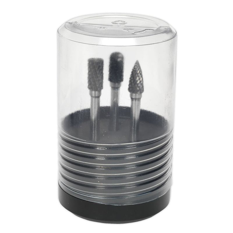Sealey Tungsten Carbide Rotary Burr Set 3pc SDBK3 Sealey - Dynamic Drive