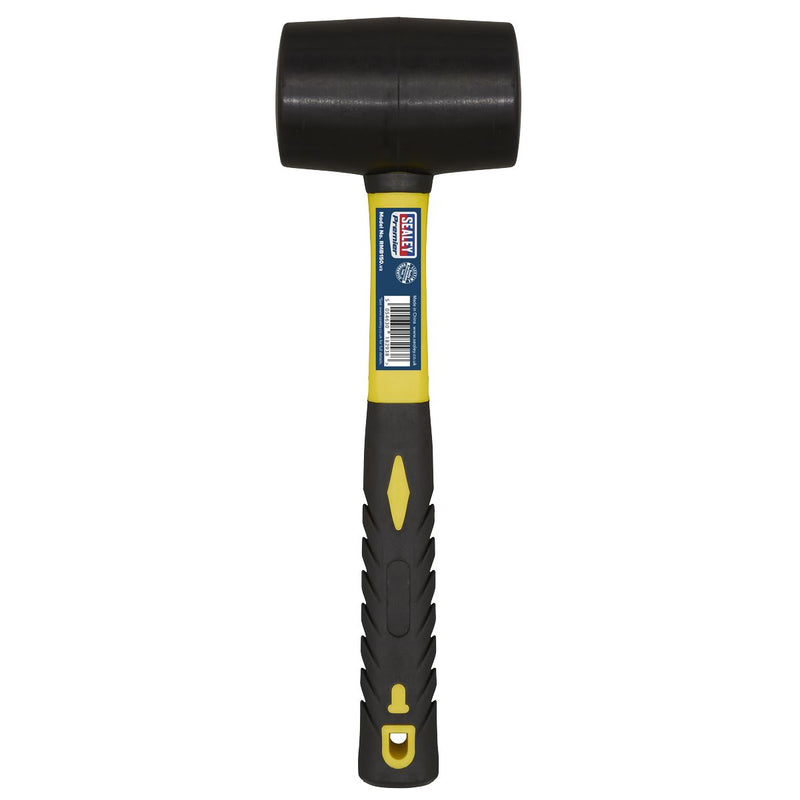 Sealey Rubber Mallet 1.5lb Fibreglass Shaft RMB150 Sealey  - Dynamic Drive