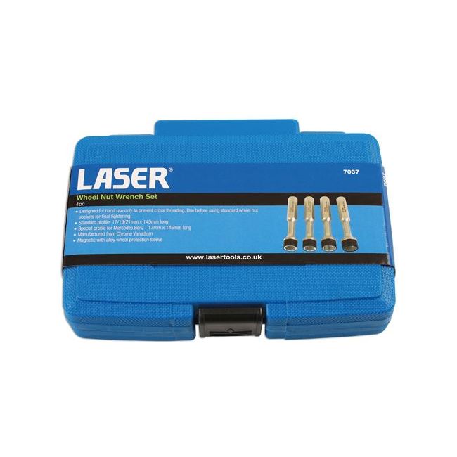 Laser Wheel Nut Wrench Set 4pc 7037 Laser - Dynamic Drive