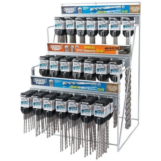 Draper Assorted Metric SDS+ Drill Bit Merchandiser (126 Piece) 64049 Draper - Dynamic Drive