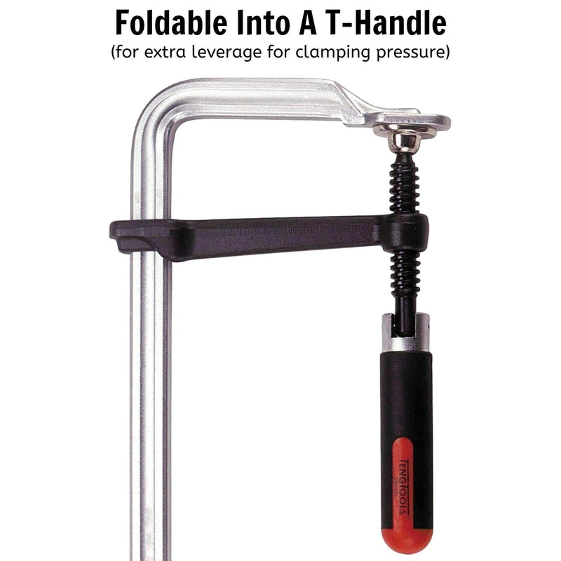 Teng Tools F-Type Clamp Swivel Handle 250 x 120mm Teng Tools - Dynamic Drive
