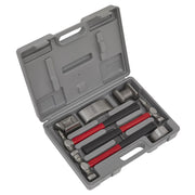 Sealey Panel Beating Set 7pc Drop-Forged Fibreglass Shafts CB707 Sealey - Dynamic Drive
