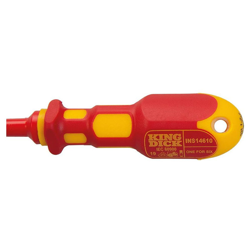 King Dick 1-for-6 Screwdriver Insulated PZ1, PZ2, PZ3 & PH1, PH2, PH3 King Dick - Dynamic Drive