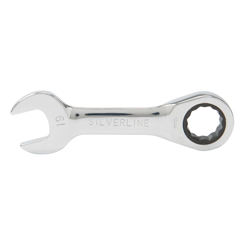 Silverline Stubby Ratchet Spanner Set 7pce 8 - 19mm Silverline - Dynamic Drive