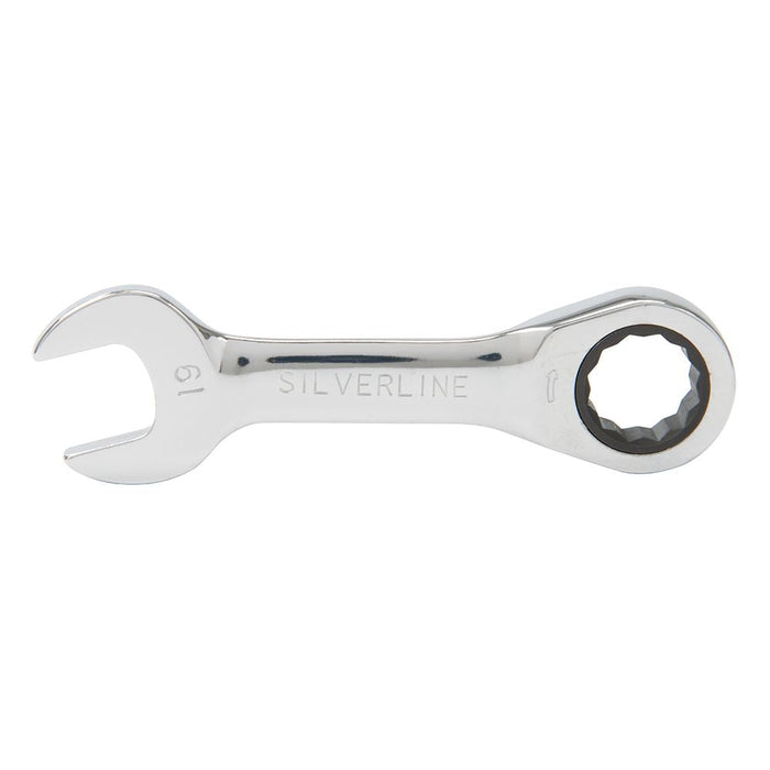 Silverline Stubby Ratchet Spanner Set 7pce 8 - 19mm Silverline - Dynamic Drive