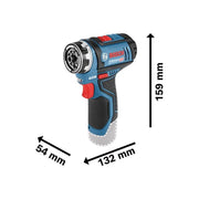 Bosch GSR 12V-15 FC Pro FlexiClick Drill Driver 12V 2 x 2.0Ah Li-ion Bosch - Dynamic Drive
