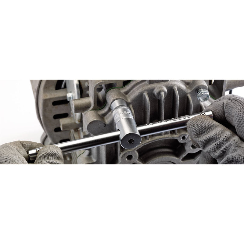 Draper Satin Chrome Sliding T Bar, 3/8" Sq. Dr. 16788 Draper - Dynamic Drive