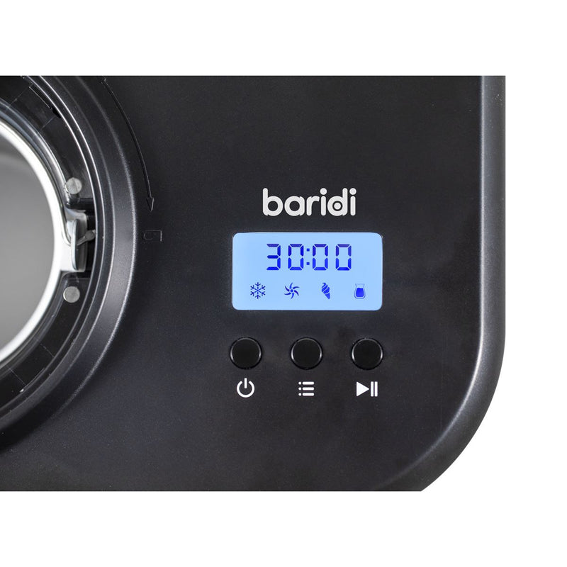 Baridi Automatic Churning Ice Cream Machine 1L - Black DH238 Baridi - Dynamic Drive