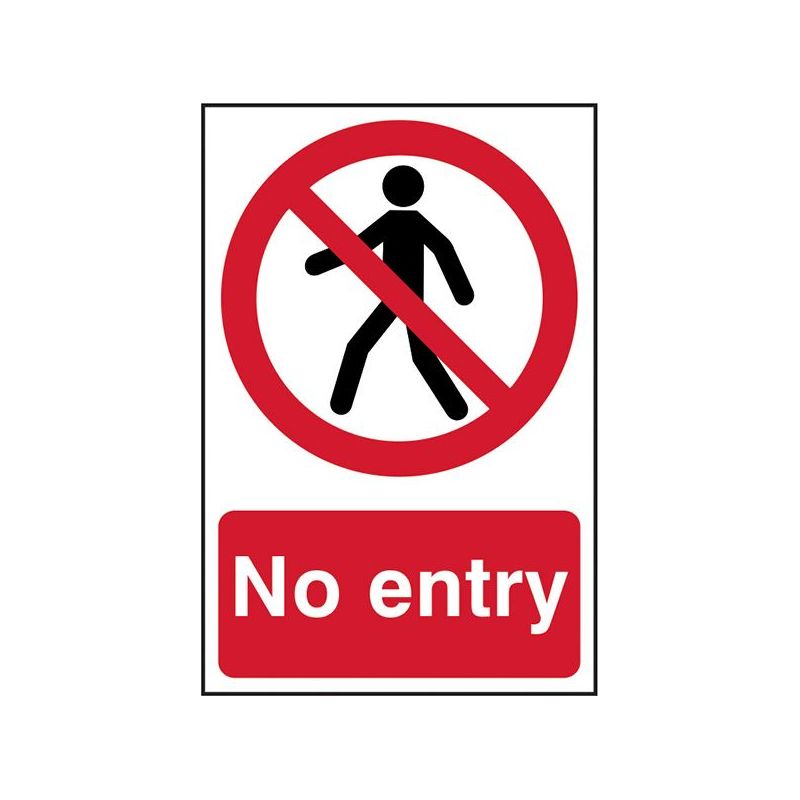 Scan No Entry - PVC Sign 200 x 300mm Scan - Dynamic Drive