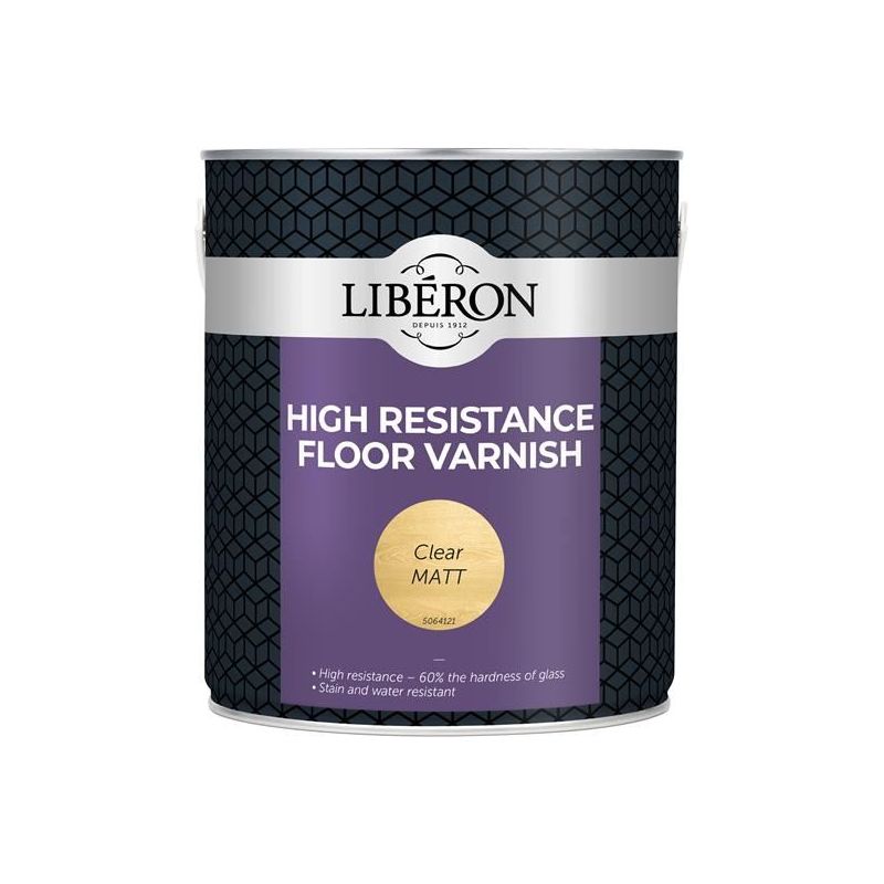 Liberon High Resistance Floor Varnish Clear Matt 2.5 litre Liberon - Dynamic Drive