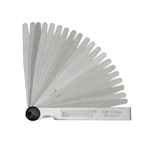 Teng Tools Feeler Gauge 0,05-1,0mm 100mm 20 Blades Teng Tools - Dynamic Drive
