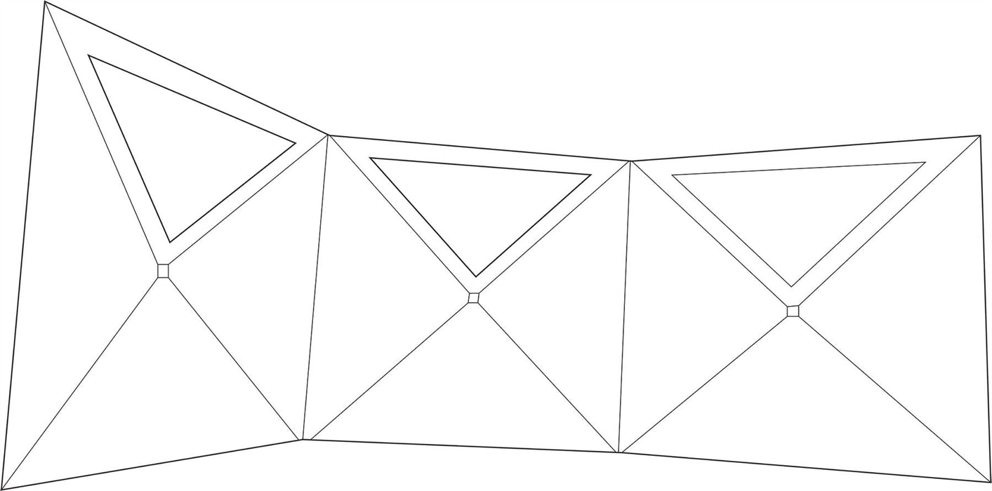 Quest Screen Shield (3 panel) Windbreak 180cm High Quest - Dynamic Drive