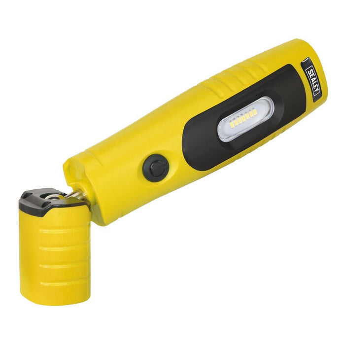 Sealey Rechargeable 360 Inspection Light 7 SMD & 3W SMD LED Yellow Lithium-ion Sealey - Dynamic Drive