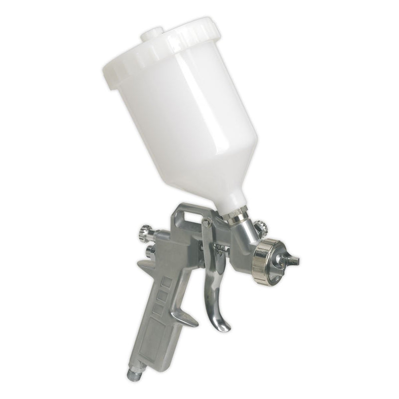 Sealey Gravity Feed Spray Gun 2.2mm Set Up Adjustable Paint Flow 600ml Sealey  - Dynamic Drive