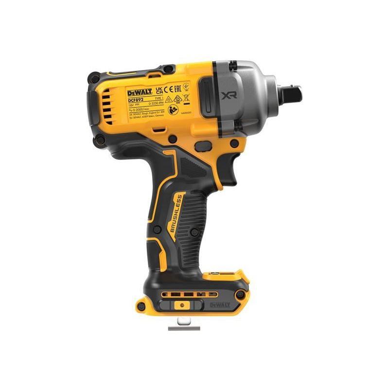 Dewalt Power Tools DCF892N XR BL High Torque 1/2in Impact Wrench 18V Bare Unit DeWALT Power Tools - Dynamic Drive