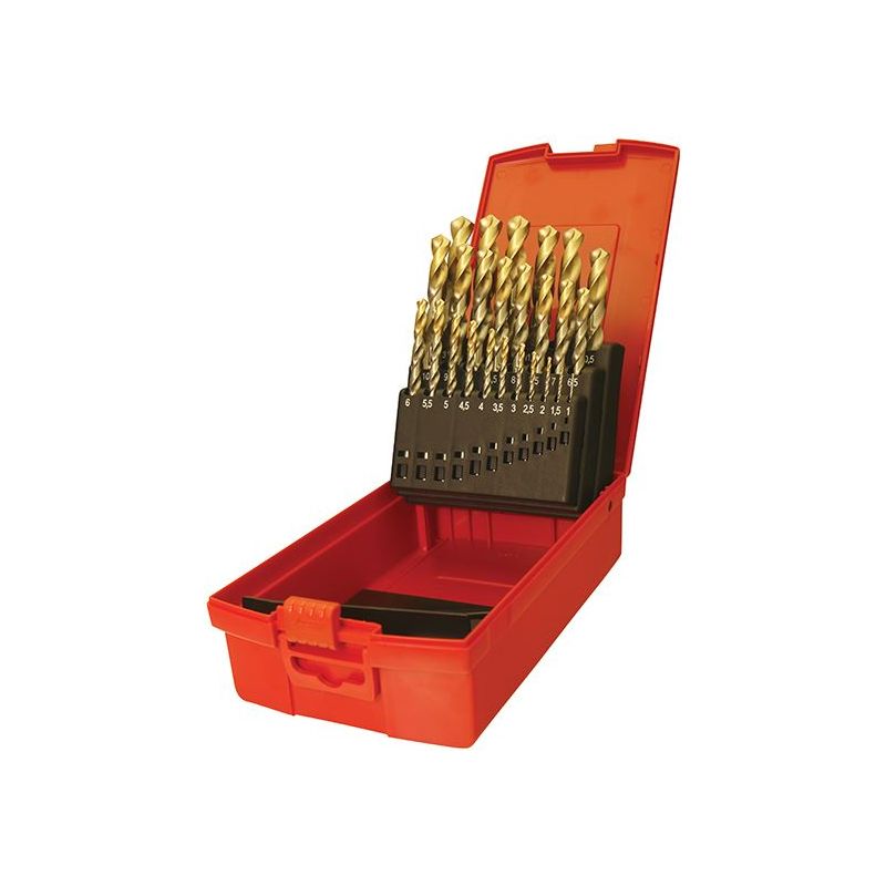 Dormer A095 Set 204 HSS TiN Coated Jobber Drill Set of 25 1.0-13.0 x 0.5mm Dormer - Dynamic Drive