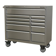 Sealey Rollcab 11 Drawer 1055mm Stainless Steel Heavy-Duty PTB105511SS Sealey - Dynamic Drive