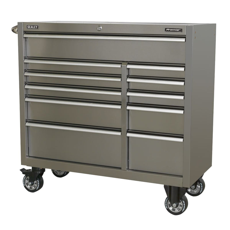 Sealey Rollcab 11 Drawer 1055mm Stainless Steel Heavy-Duty PTB105511SS Sealey - Dynamic Drive