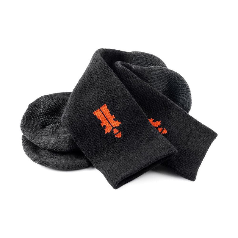 Scruffs Worker Socks Black 3pk Size 3 - 6.5 / 36 - 40 Scruffs - Dynamic Drive