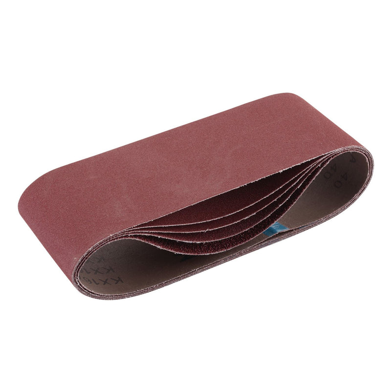 Draper Cloth Sanding Belt, 100 x 610mm, Assorted Grit (Pack of 5) 09258 Draper - Dynamic Drive