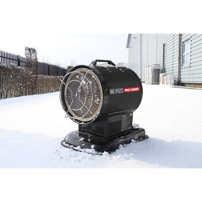 Sealey IR20 Infrared Paraffin Kerosene and Diesel Heater 20.5kW 230V Workshop Sealey  - Dynamic Drive