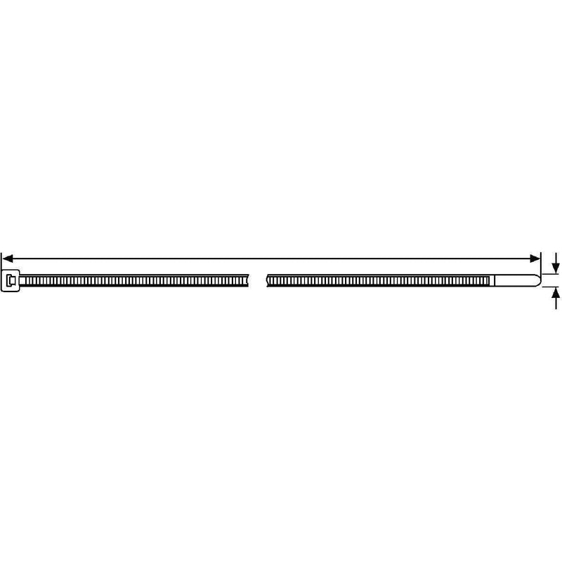 Tool Connection Hellermann Natural Cable Tie 300mm x 7.6mm T120I 100pc 30287 Tool Connection - Dynamic Drive