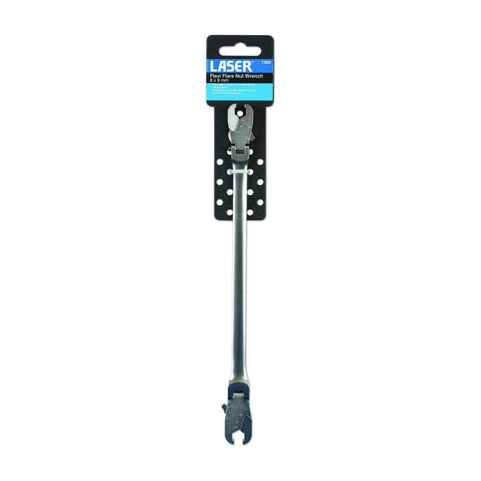 Laser Flexi Flare Nut Wrench 8 x 9mm 7380 Laser - Dynamic Drive