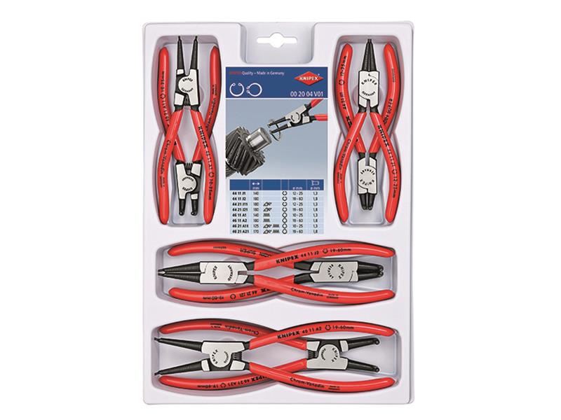 Knipex Circlip Plier Set, 8 Piece Knipex - Dynamic Drive