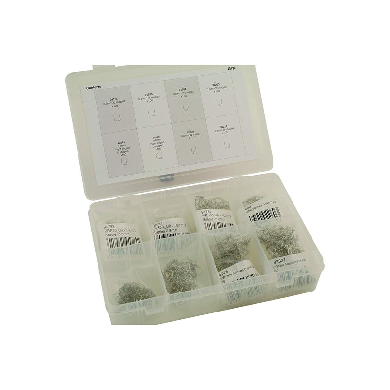 Power-Tec Assorted Staples for Hot Stapler 800pc 92382 Power-Tec - Dynamic Drive