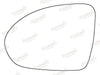 Summit Stick-On Standard Mirror Glass fits Smart Forfour 04 to 06 LHS Summit - Dynamic Drive