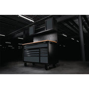Draper BUNKER Roller Workstation with Workbench, 10 Drawer, 56", Grey Draper - Dynamic Drive