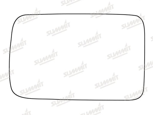 Summit Stick-On Standard Mirror Glass fits Nissan Bluebird Micra RHS Summit - Dynamic Drive