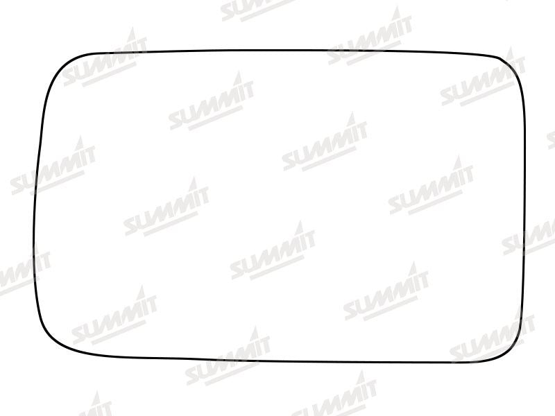 Summit Stick-On Standard Mirror Glass fits Nissan Bluebird Micra RHS Summit - Dynamic Drive