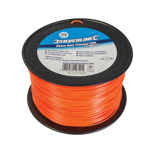 Silverline Heavy Duty Trimmer Line 2mm x 377m Silverline - Dynamic Drive
