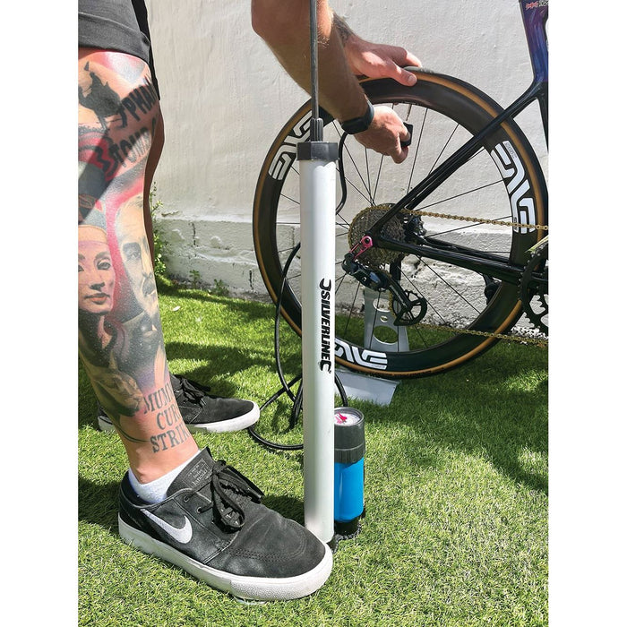 Silverline Track Pump 0 - 100psi (0 - 7bar) Silverline - Dynamic Drive