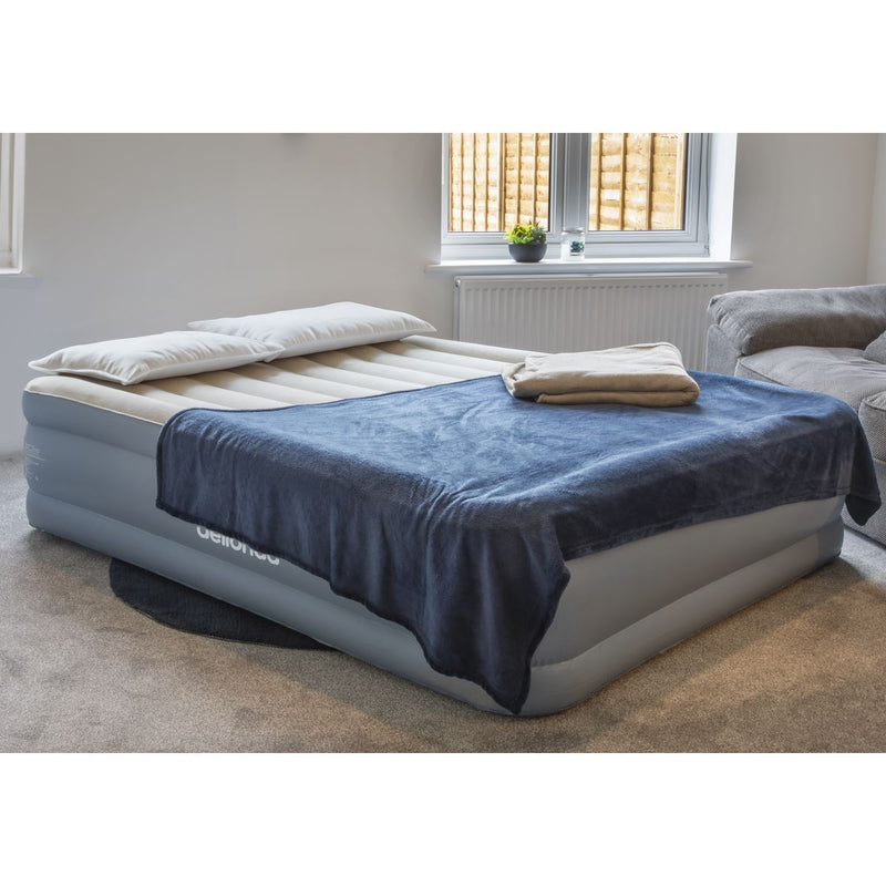 Dellonda Raised Air Bed with Built-in Electric Pump & Storage Bag - Queen Dellonda - Dynamic Drive