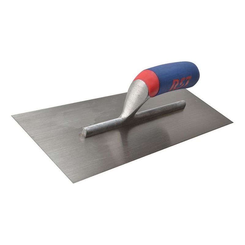 R.S.T. Plasterer's Finishing Trowel Carbon Steel Soft Touch Handle 13 x 4.1/2in R.S.T. - Dynamic Drive