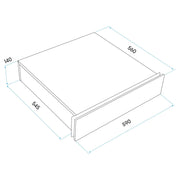 Baridi Integrated Warming Drawer 60cm - Black DH201 Baridi - Dynamic Drive