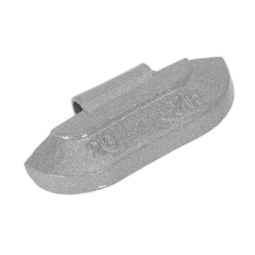 Sealey Wheel Weight 20g Hammer-On Zinc for Steel Wheels Pack of 100 WWSH20 Sealey - Dynamic Drive