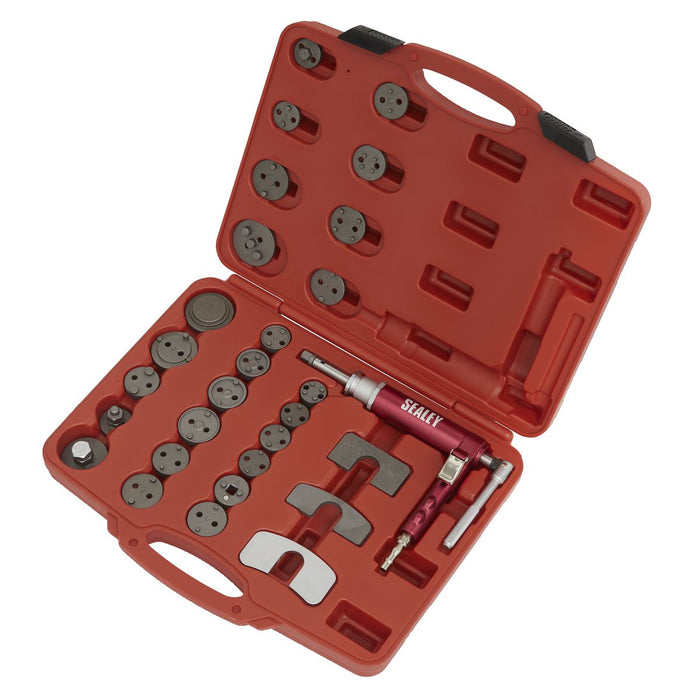Sealey Air Operated Brake Piston Wind-Back Tool Kit 29pc VS0286 Sealey - Dynamic Drive