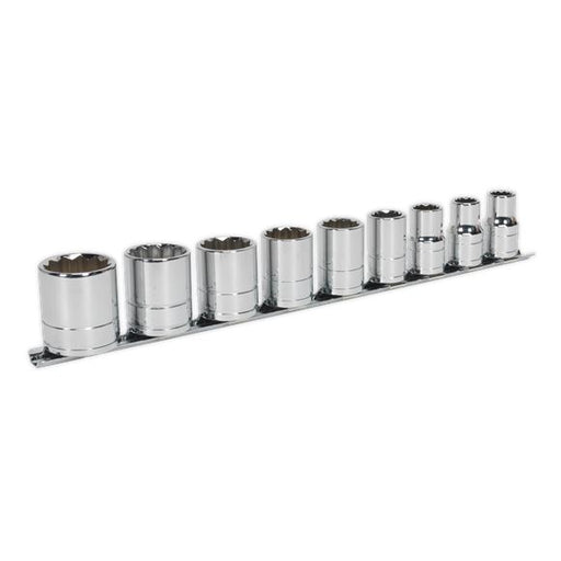 Sealey Premier Whitworth Socket Set 1/2" Drive Classic Car Sockets 1/8"-5/8" 9pc Sealey  - Dynamic Drive